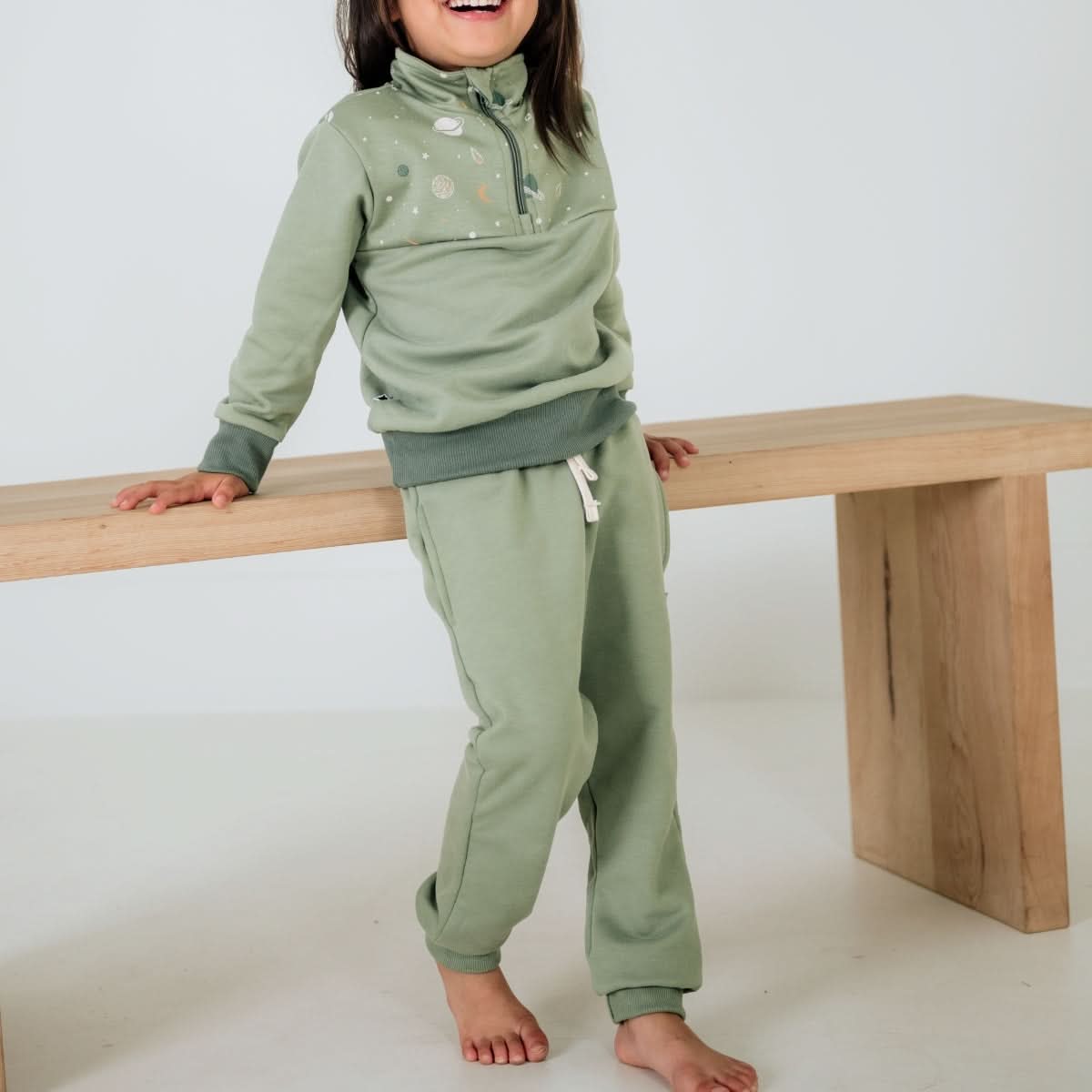 Baby/Kids' Bamboo Fleece Joggers | Terracotta