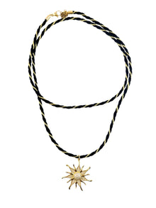 Collier cordon Soleil scintillant