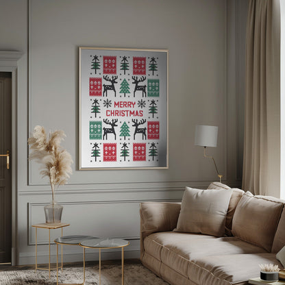 Art mural Impression sur toile Joyeux Noël
