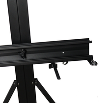 Chevalet de trépied métallique à angle réglable pour toiles jusqu'à 127 cm