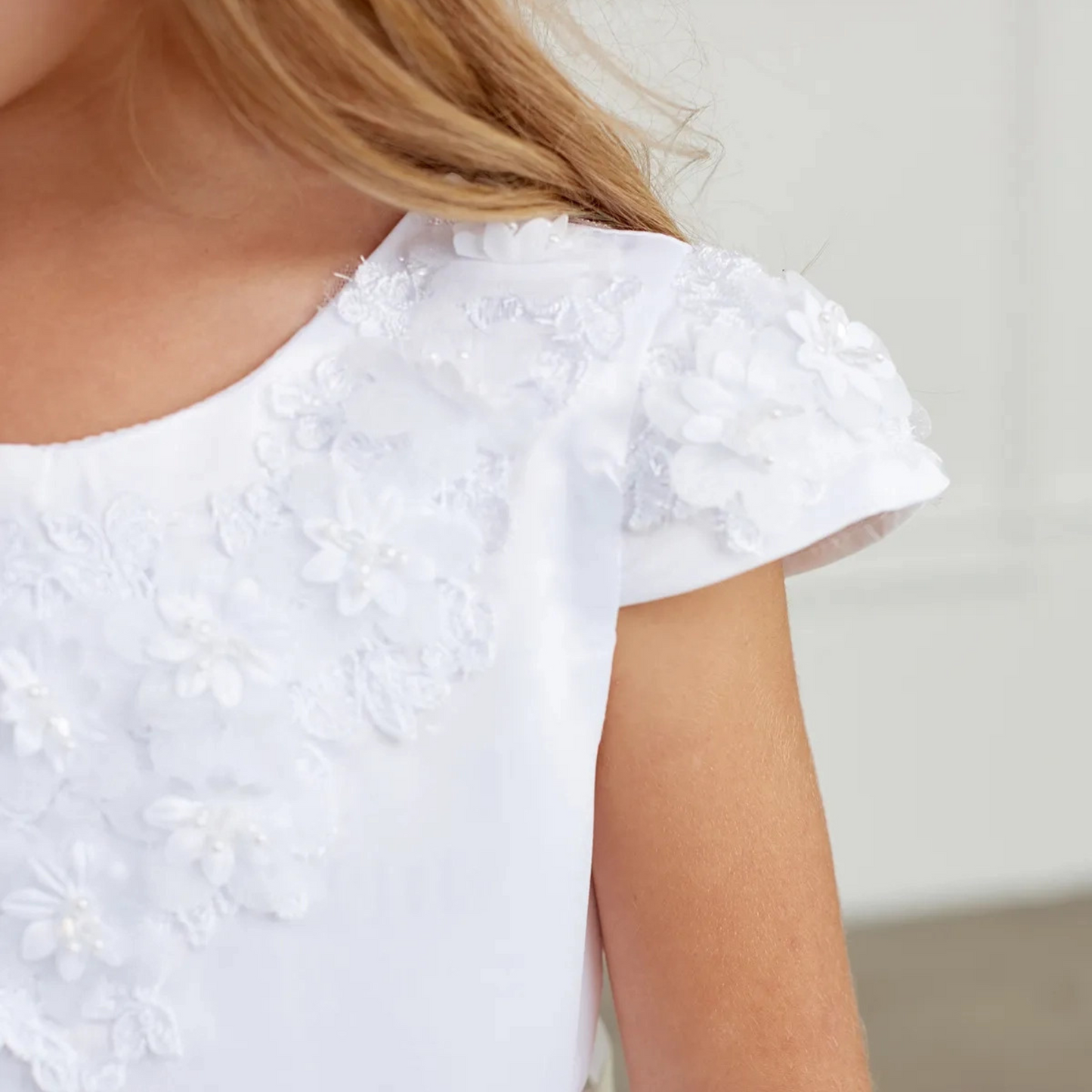 Robe de cérémonie fille princesse fleur