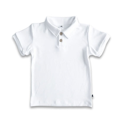 Youth Bamboo Polo Shirt | White