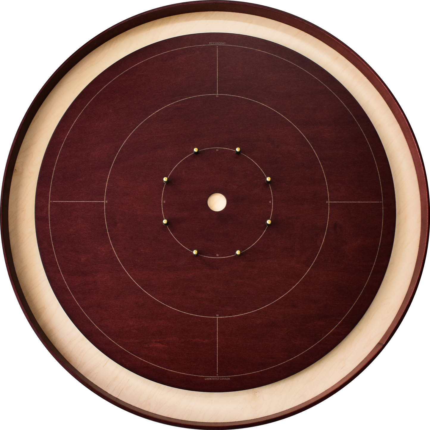 Le Red Maple par Crokinole Canada - Jeu de Crokinole de Tournoi - Conforme aux Normes NCA