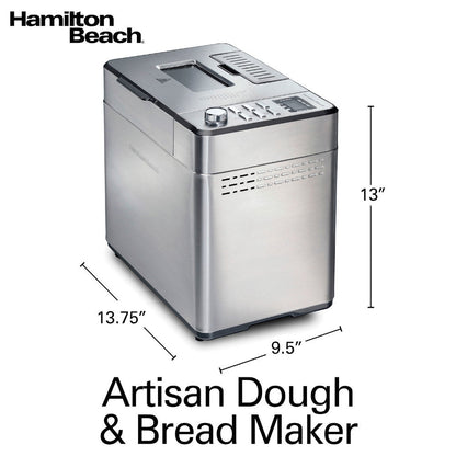 HAMILTON BEACH 29888C Premium Dough & Bread Maker - Factory serviced with Home Essentials warranty