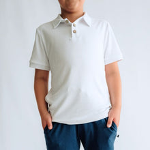 Youth Bamboo Polo Shirt | White