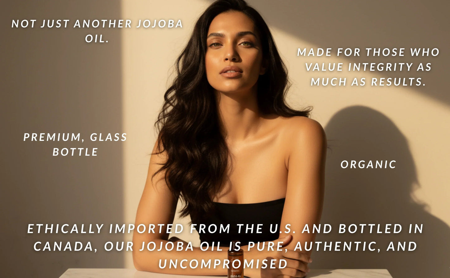Huile de Jojoba 100 % Biologique Canadian Grace – Pour Peaux Sensibles, Réactives et Sujettes à l'Acné + Cuir Chevelu Sec ou Gras