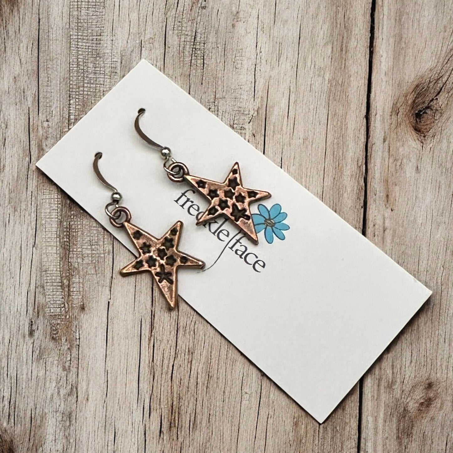 Boucles d'oreilles étoile pleine d'étoiles