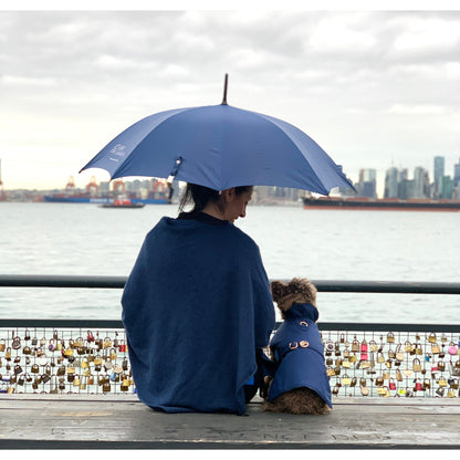 Imperméable bleu marine