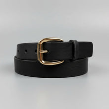 Ceinture pour femme Keldon en cuir italien avec boucle à rouleau en or rose