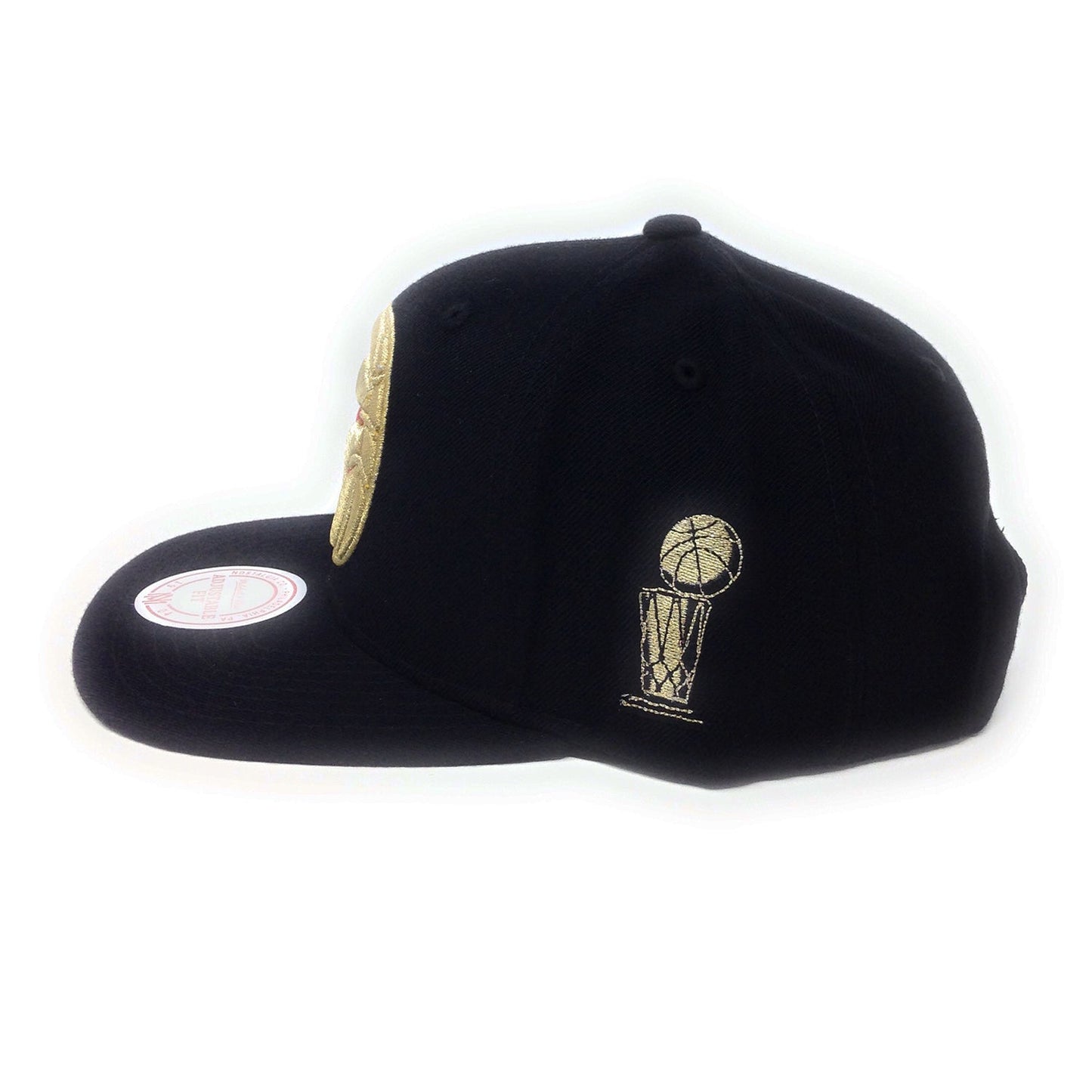 Casquette Snapback Mitchell & Ness Toronto Raptors Partial Claw Logo Rouge/Or/Noir