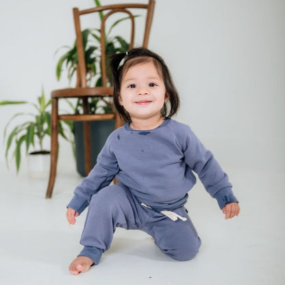 Baby/Kids' Bamboo Fleece Raglan Pullover | Black