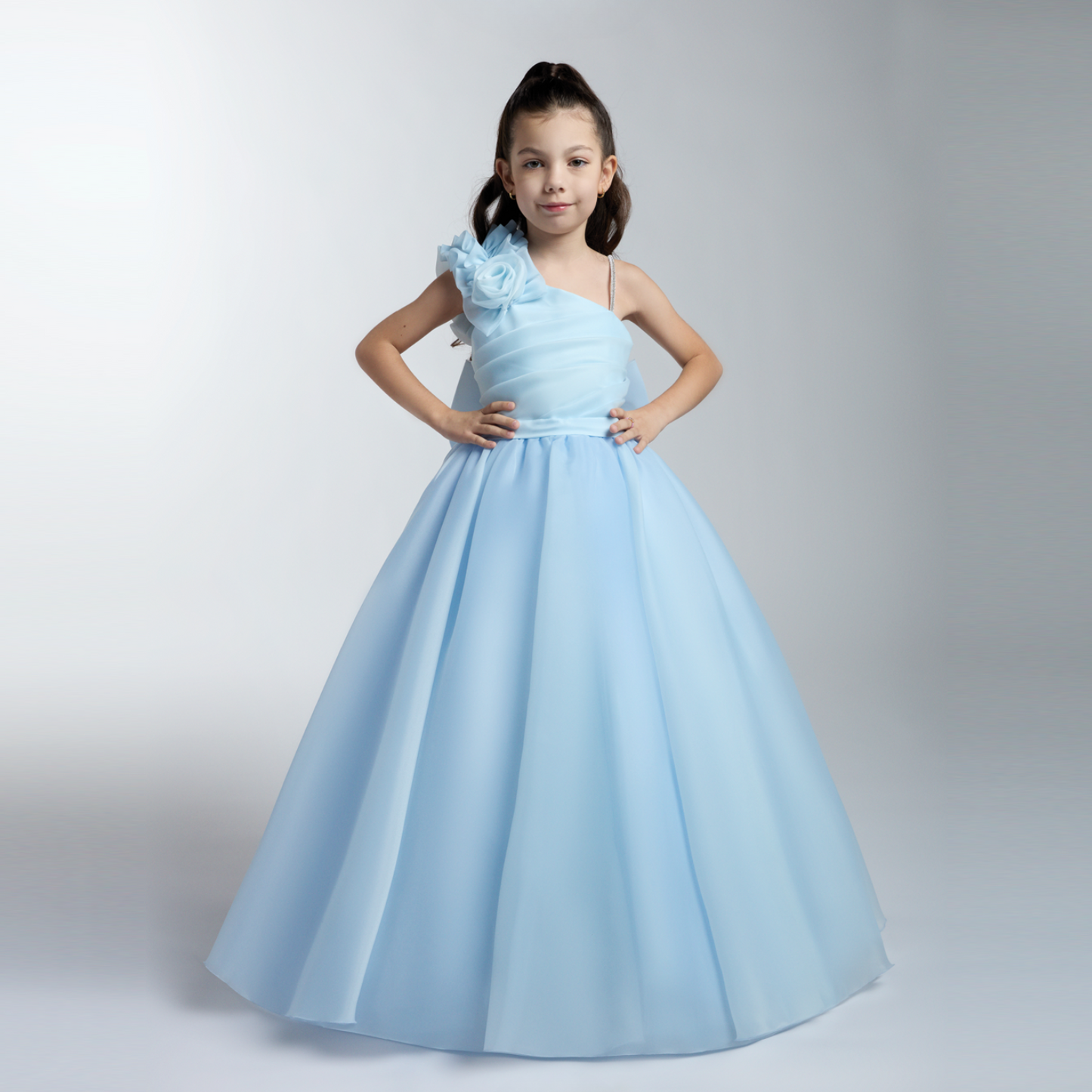 Robe de soirée élégante pour filles Majestic Bloom