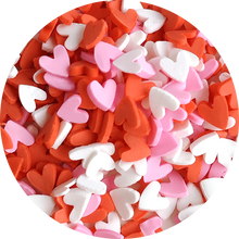 Hearts Fimo slices mix