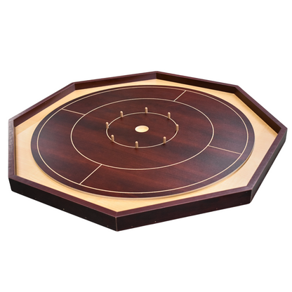 Jeu de Crokinole pour débutants par Crokinole Canada - Cerisier Shiraz et Mélaminé Érable - Ensemble de jeu de Crokinole traditionnel
