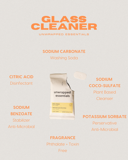 Glass Cleaner Tablets by Unwrapped Essentials
