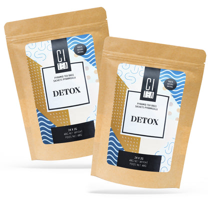 Sachets de thé pyramidaux Détox à base de plantes