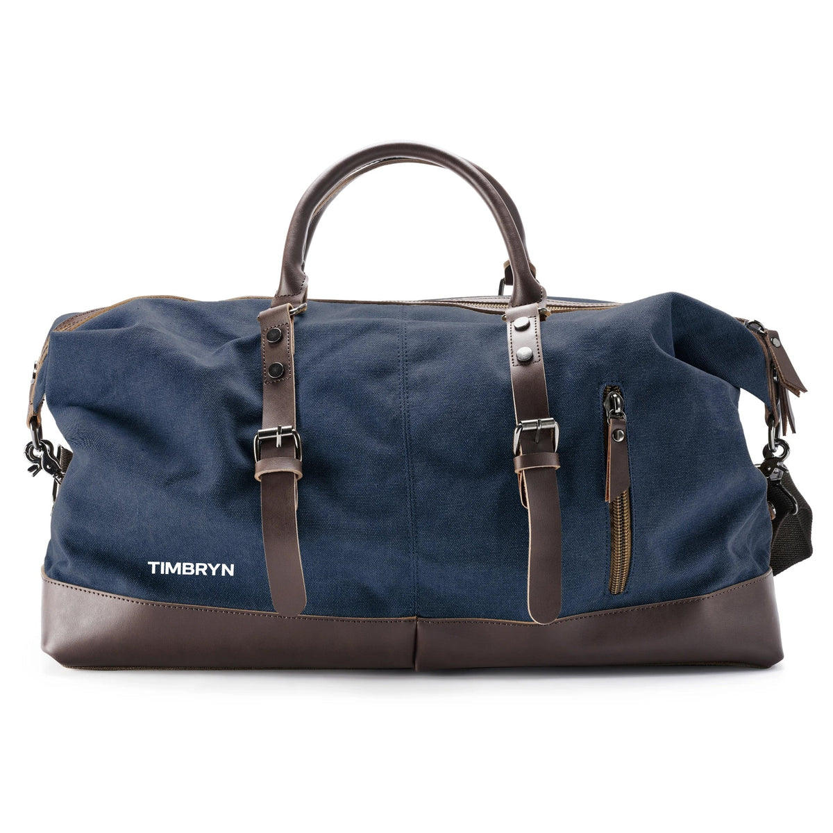 Large Canvas & PU Leather Weekend Duffle Bag – Men's Vintage Travel Carry-On