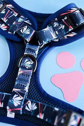 Harnais réglable pour chien Fleurs Célestes | Lila Pawtique