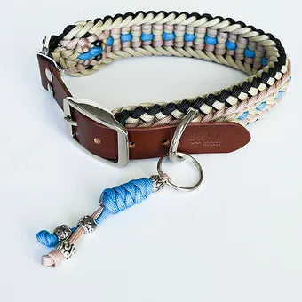 Collier pour chien réglable Lila Pawtique style macramé Ocean