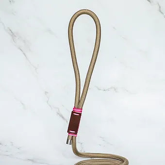 Lila Pawtique Laisse de Luxe en Corde Paracorde Style Rose