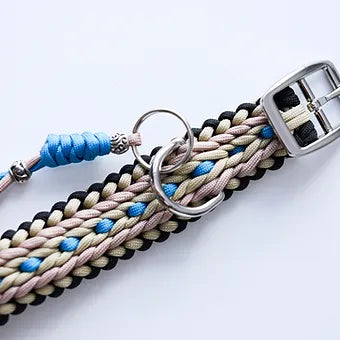 Collier pour chien réglable Lila Pawtique style macramé Ocean