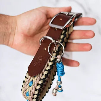 Collier pour chien réglable Lila Pawtique style macramé Ocean