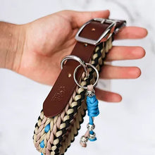 Lila Pawtique Macrame Style Adjustable Dog Collar Ocean
