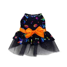 Pet Dog Halloween Costume Cape – Colorful Skull Polyester Costume for Dogs