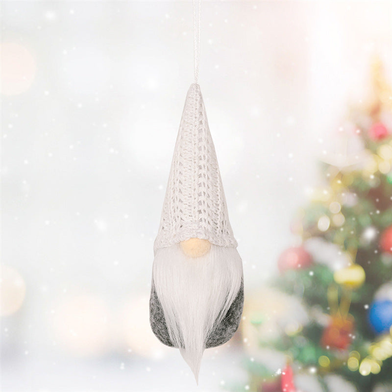 Knitted Christmas Tree Pendant Ornaments – Small Hanging Decor, 3 Styles