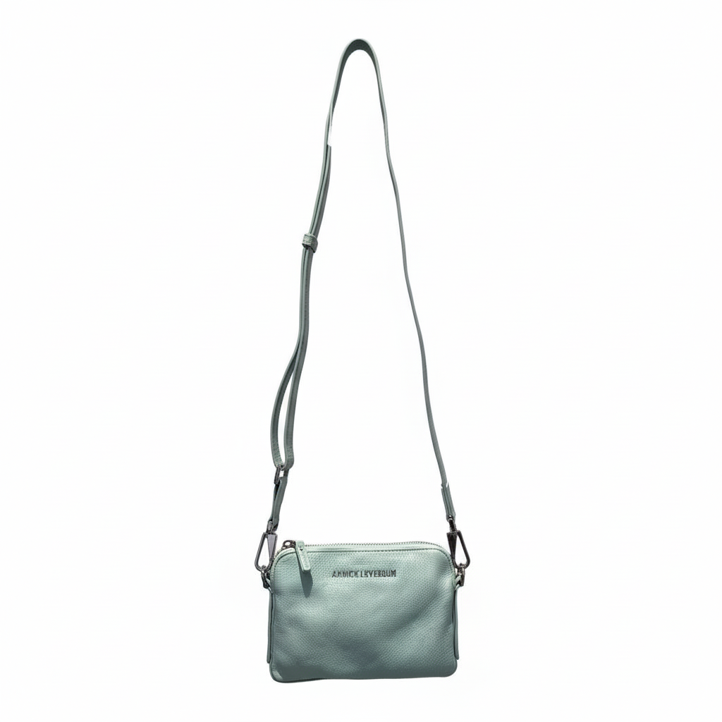 Sac à main en cuir, deux-en-un, Bleu céleste | Clarence