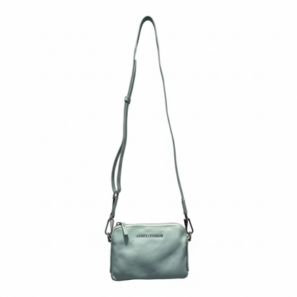Sac à main en cuir, deux-en-un, Bleu céleste | Clarence