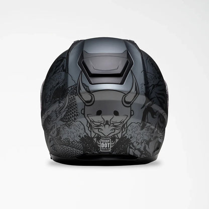 Voss 989 Moto-V Rei Full Face Matte Motorcycle Helmet