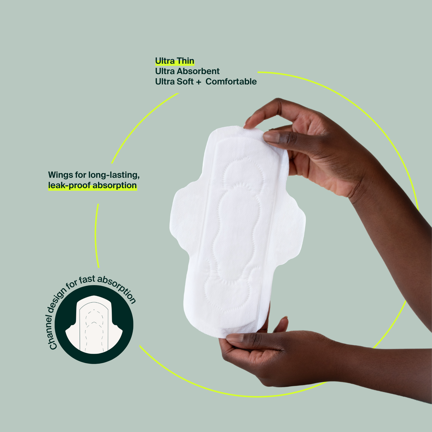 Serviettes hygiéniques régulières 100 % coton biologique - Vrac
