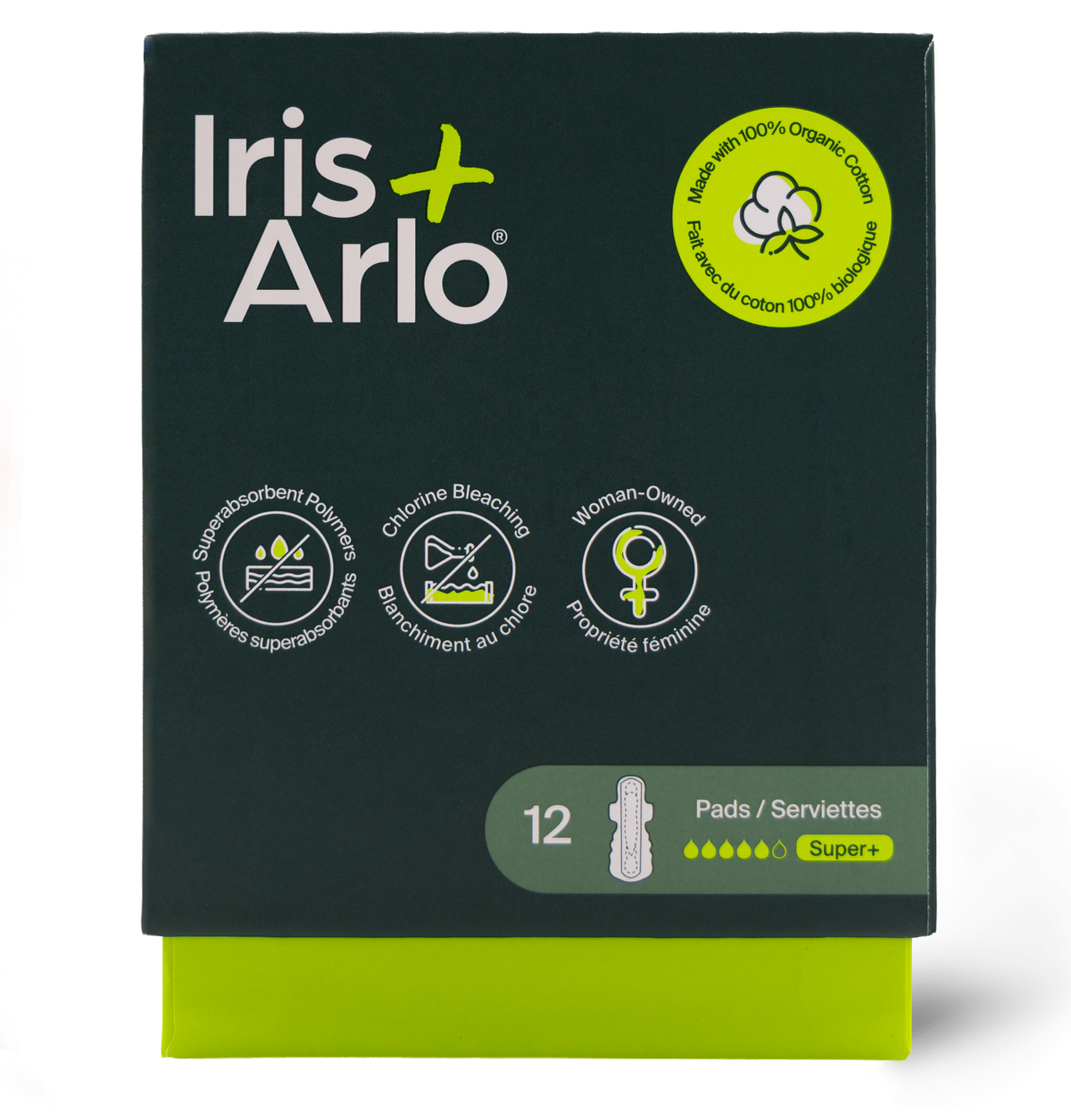 100% Organic Cotton Super + Pads