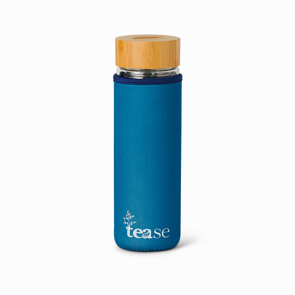 Bouteille infuseur à thé en verre et bambou 3 en 1