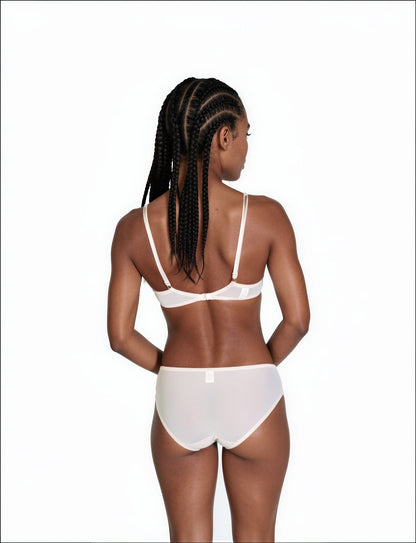 Gomeisa Sheer Mesh Bra With Soft Cup