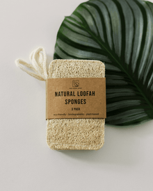 Éponge de loofah naturelle (lot de 3)
