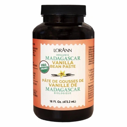 Organic Madagascar Vanilla Bean Paste - 4 oz. - 16 oz. - 1 Gallon - 5 Gallons - Ships Free Within Canada on Orders Above CAD $199