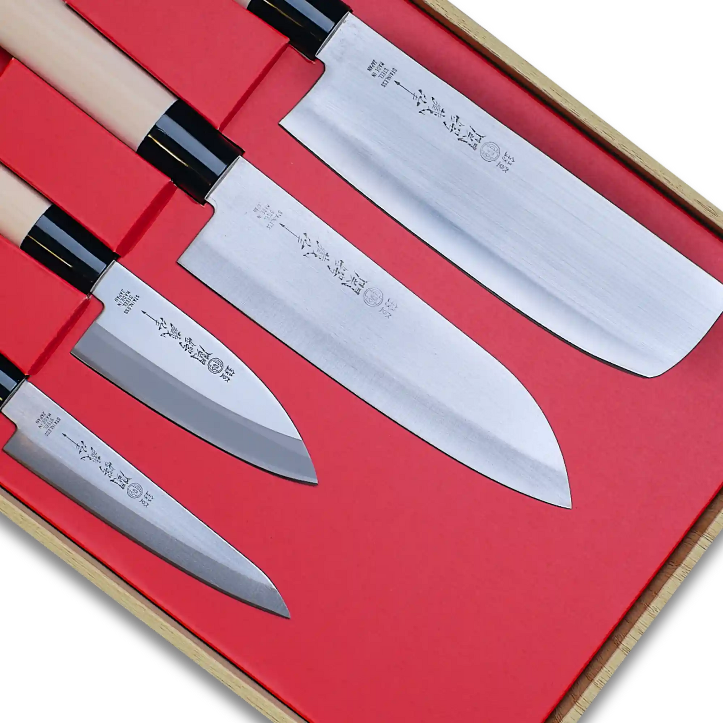 Ensemble de quatre couteaux - Fabriqué au Japon
