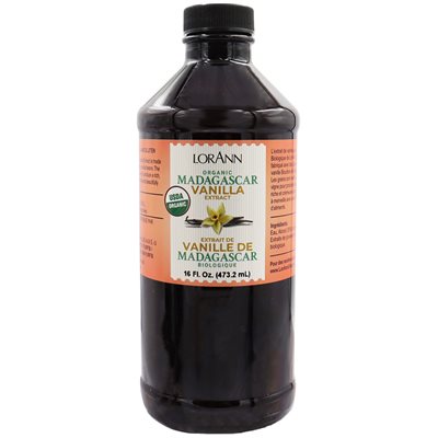 Organic Madagascar Vanilla Extract - 4 oz. - 16 oz. - 1 Gallon - 5 Gallons - Ships Free Within Canada on Orders Above CAD $199