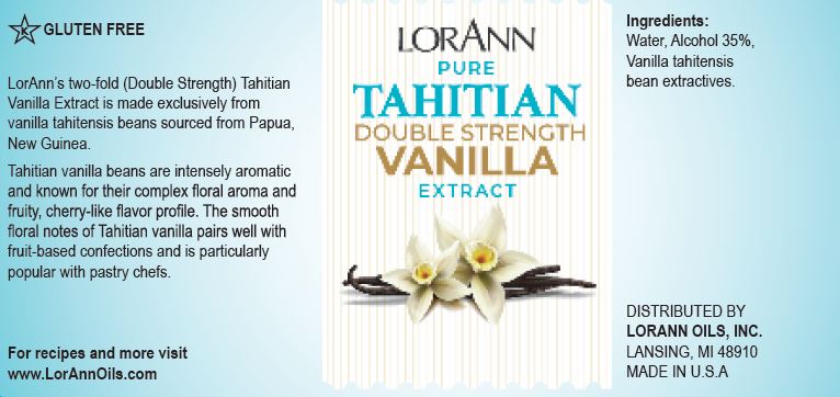 Tahitian Double Strength Vanilla Extract - 4 oz. - 16 oz. - 1 Gallon - 5 Gallons - Ships Free Within Canada on Orders Above CAD $199