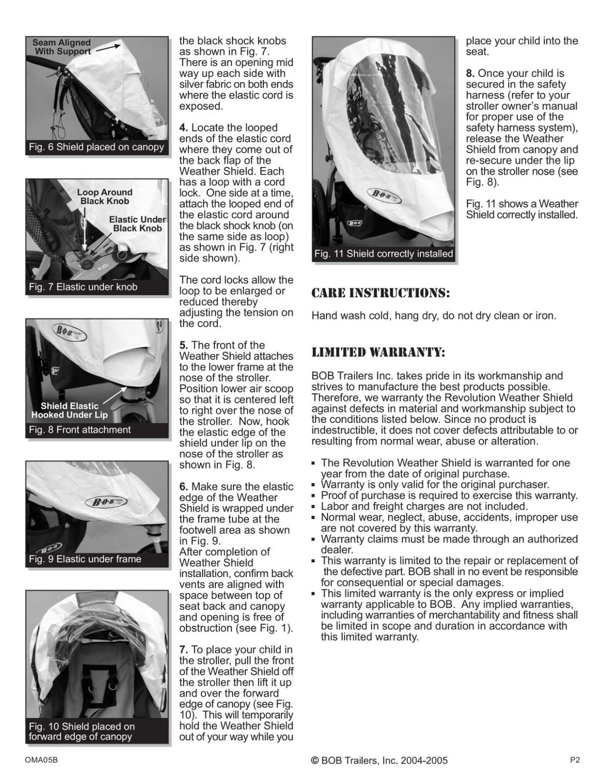 BOB Revolution Stroller Weather Shield
