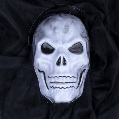 Décoration de crâne suspendu effrayant – Décoration de squelette fantôme d'Halloween pour intérieur et extérieur