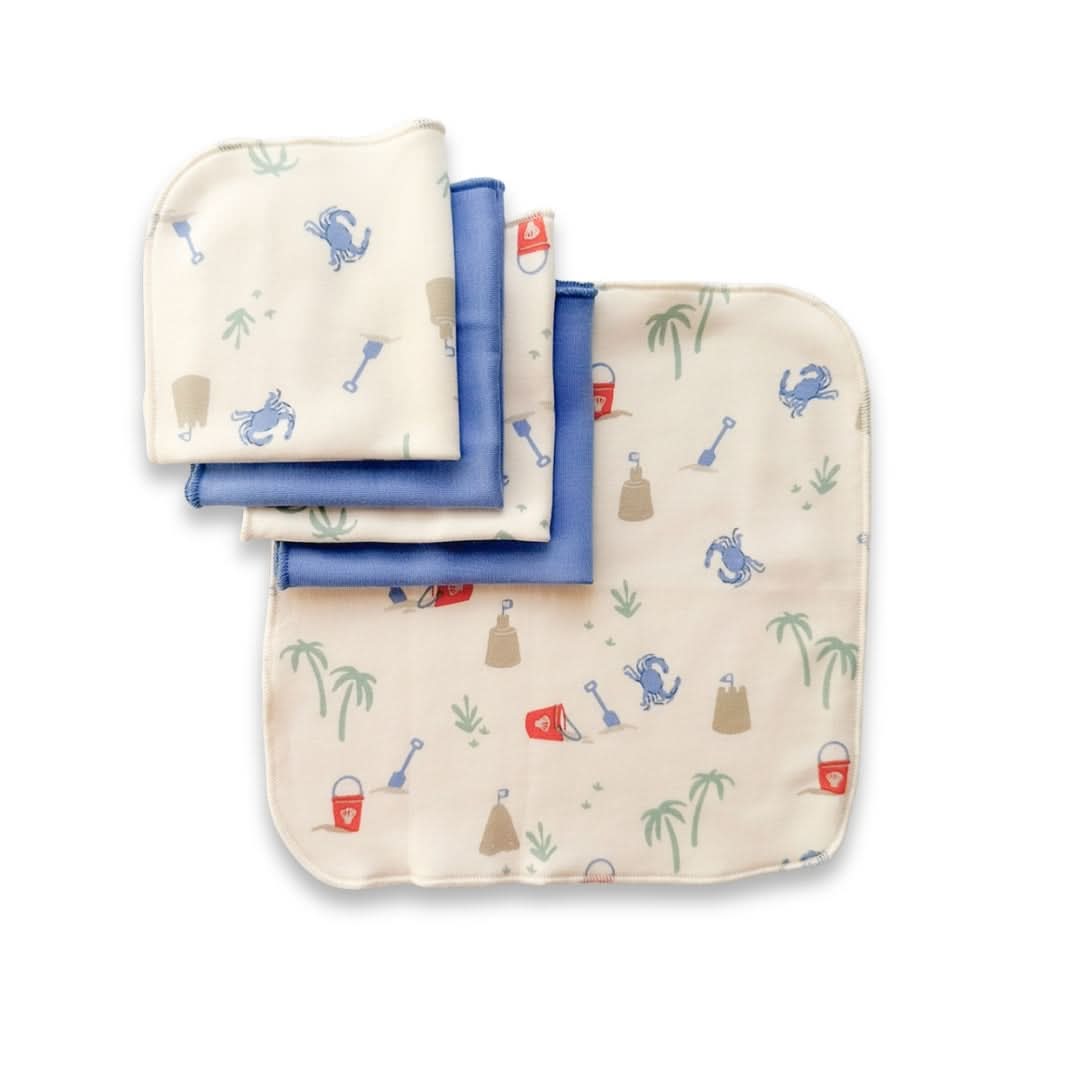 Bamboo Baby Washcloths (Pack Of 5) | Coastal Keepsakes
