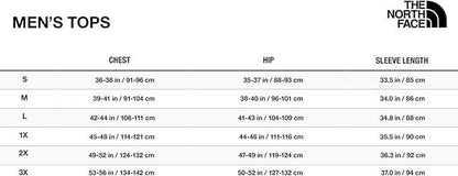 Haut performant The North Face Wander pour homme, avec fermeture éclair courte, taille XXL