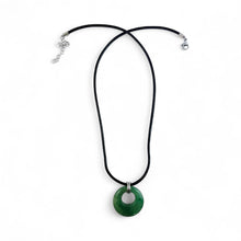 Collier en cuir avec cristal d'aventurine