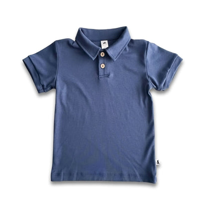 Youth Bamboo Polo Shirt | Navy
