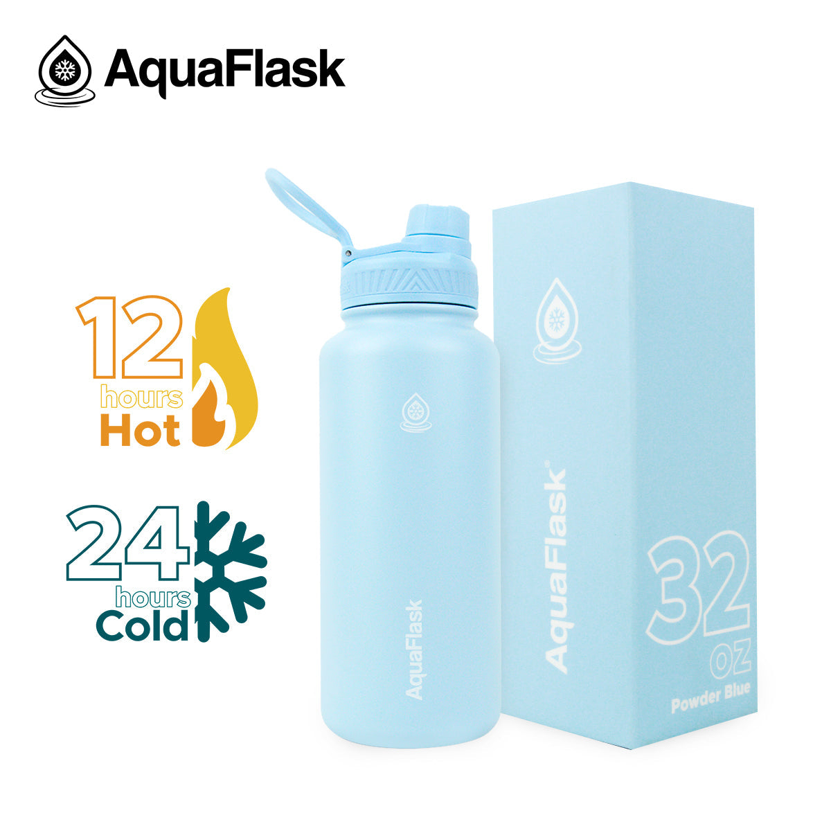 Bouteilles d'eau isothermes sous vide AquaFlask Original 935 ml (32 oz)