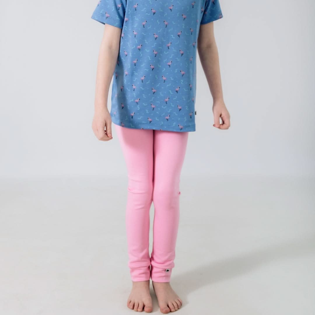 Kids' Bamboo Leggings | Tangerine Crush
