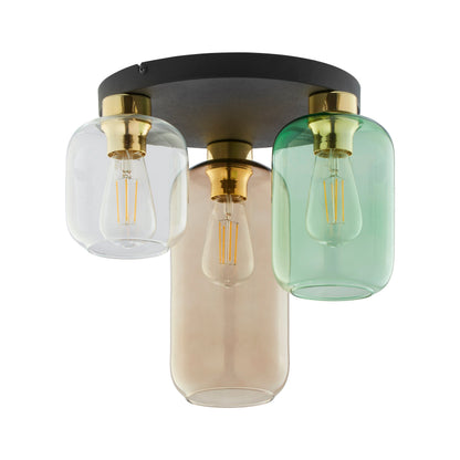 Plafonnier à 3 ampoules de style moderne du milieu du siècle MARCO pour salon, cuisine et salle à manger